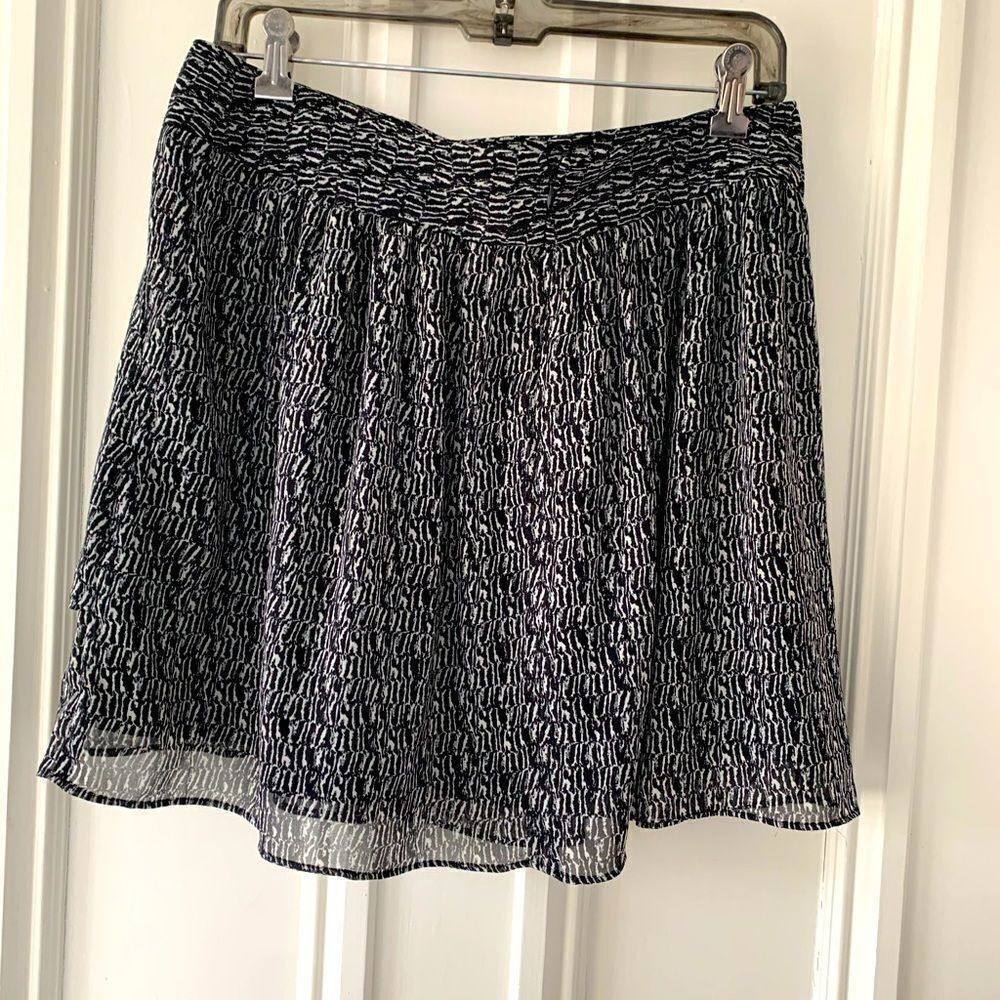 Gap black and gray flowy skirt 6